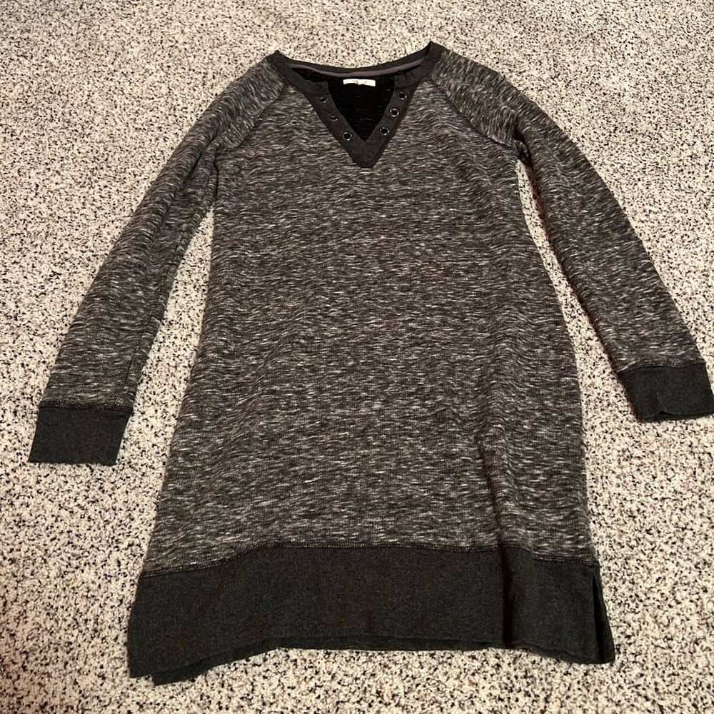 Heathered sweater dress